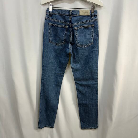IRO Jeans Straight Leg Button Fly Mid Rise Fringe Denim Jeans 26 - Picture 7 of 7